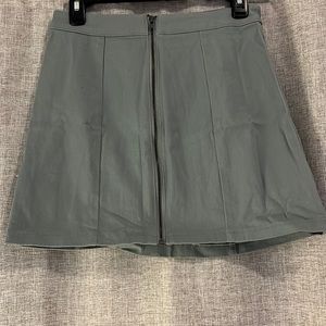 Muted Green Mini Skirt